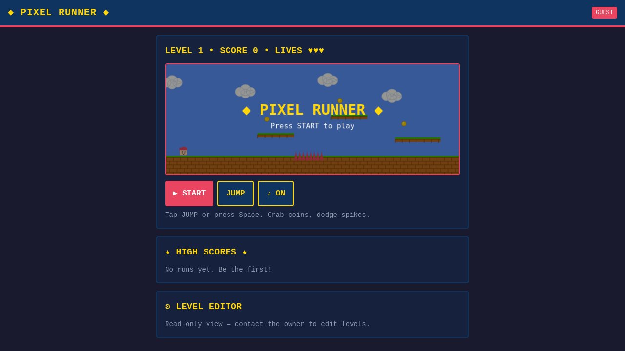 pixel-runner